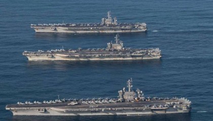 凌晨5点！美军航母抵近中国家门口，解放军一大早释放硬核信号