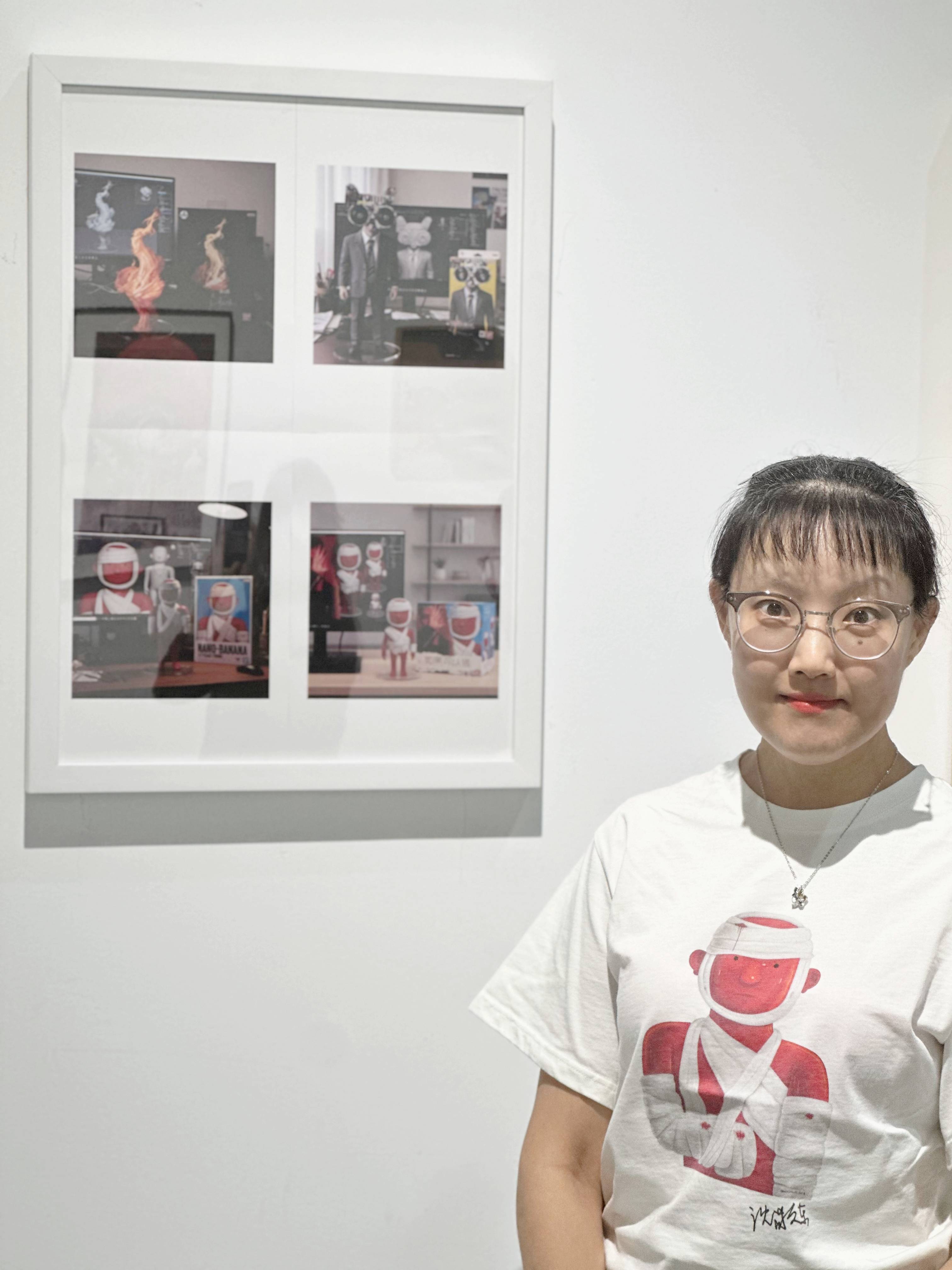 音乐人李志欣把玩AI艺术 音乐主题作品亮相宋庄艺术节