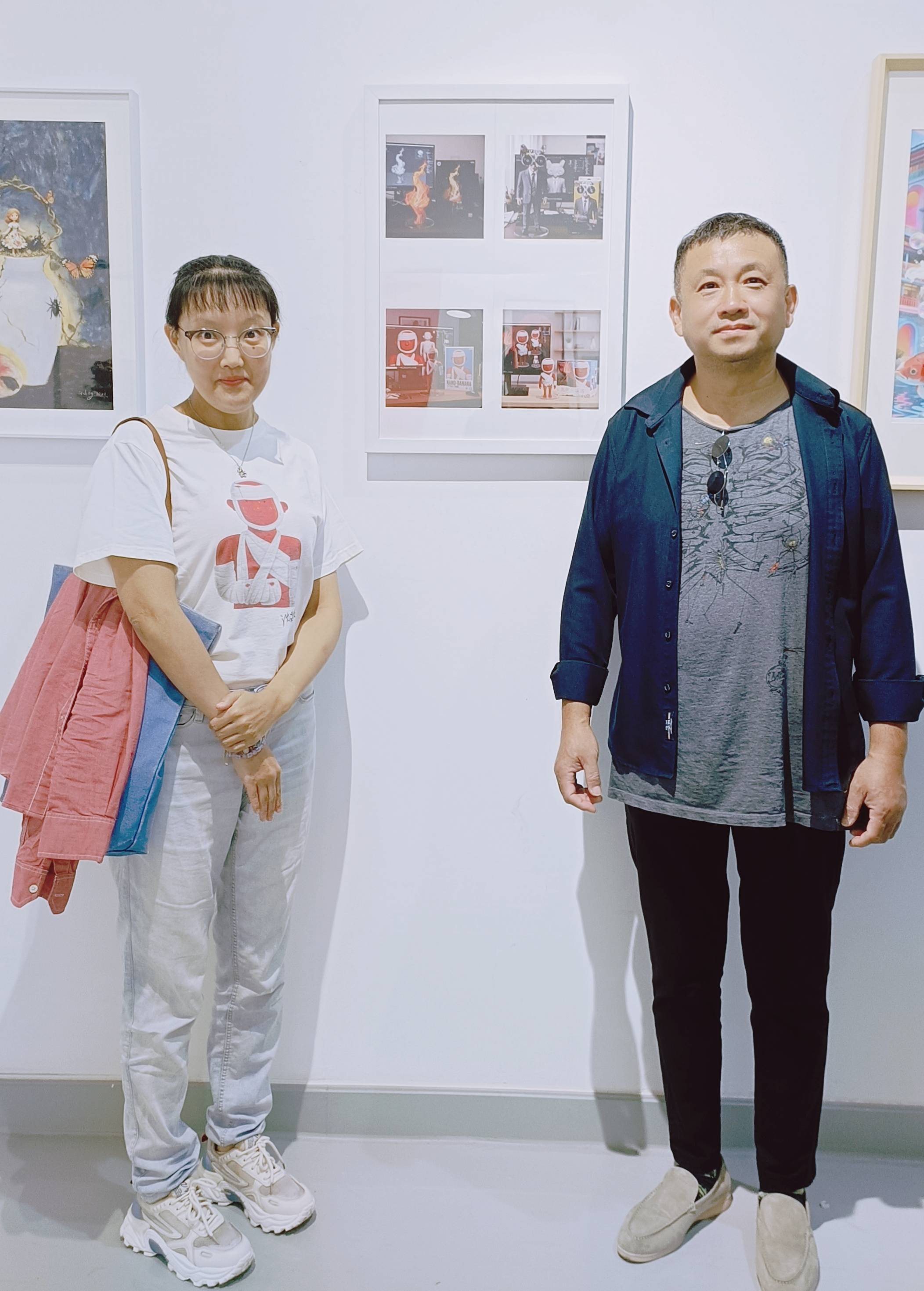 音乐人李志欣把玩AI艺术 音乐主题作品亮相宋庄艺术节